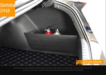 2 БР. Авто органайзер за съхранение в багажника на колата отстрани за Hyundai Sonata DN8 2020 2021 + Автомобилна табела за съхранение на багаж аксесоари Модификация