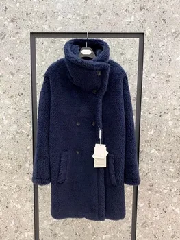 84% камлевая вълна зимно дамско късо палто утолщенное топло кашемировое палто малък размер късо палто с плюшено мече за жени с високо качество 4th