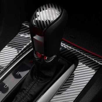 ABS Въглеродни Влакна Стил на Вътрешната Дръжка на скоростния Защитно покритие Тампон Стикер за Honda Civic 2016 2017 2018 2019 10Th Генерал Automa