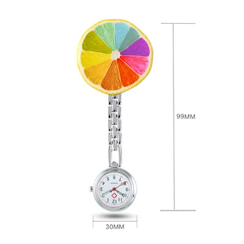 ALK Cartoony дизайн часовници за медицински сестри 2020 метална скоба брошка часове за хранене медицински джоба, ключодържател с ревери часовници клип дропшиппинг подарък