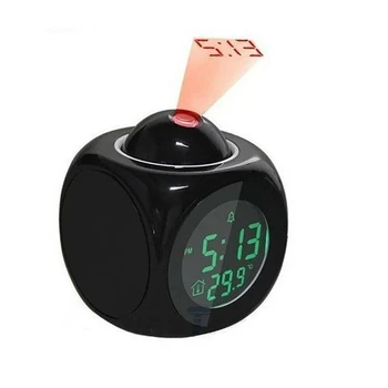 LED Digital alarm clock Настолен Електронен Температурен Будилник с Проекция на FM-Радио Проектор Време Нощни Часове за Спални