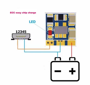 PHONEFIX 5pcs ECC Лесно Зареждане на Чип Лек Чип LED Ремонт на Всички Проблеми със Зареждането за Ремонт на iPhone Резервни Части за Мобилни Телефони