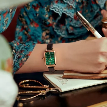 SUNKTA дамски часовници са най-добрата марка на луксозни всекидневни модни часовници дамски кожени водоустойчив часовник кварцов часовник подарък плащане при доставка + кутия