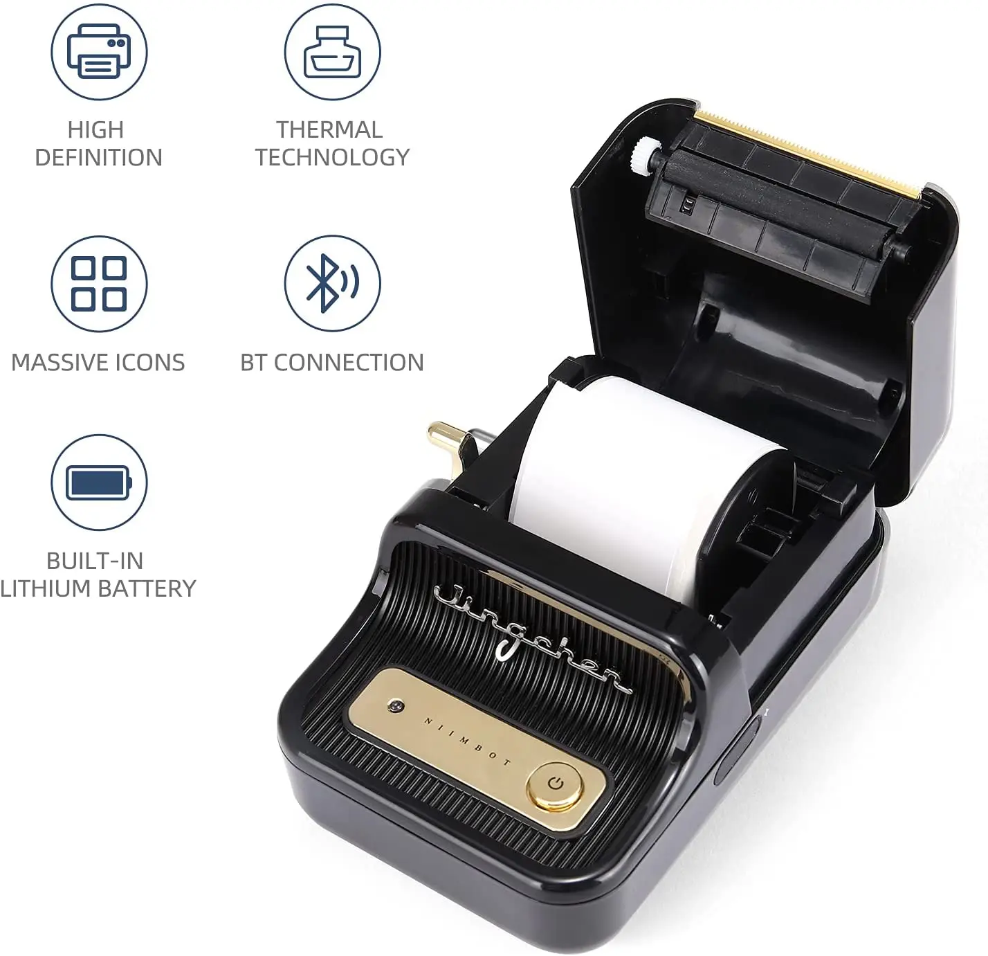 Домашен Принтер За Етикети B21 Многофункционален Мобилен Телефон С Bluetooth Преносим Термична Малката Умна Машина За Поставяне На Етикети Изображение 5
