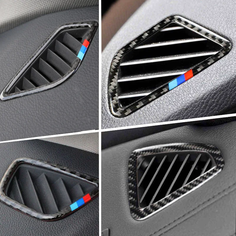 Автомобилен стайлинг на Въздуха На Изхода От въглеродни влакна Етикети с Пайети Тампон за BMW 1 2 3 4 5 7 серия X1 X3 X4 X5 X6 F30 F10 F15 F16 G30 E90 Изображение 0