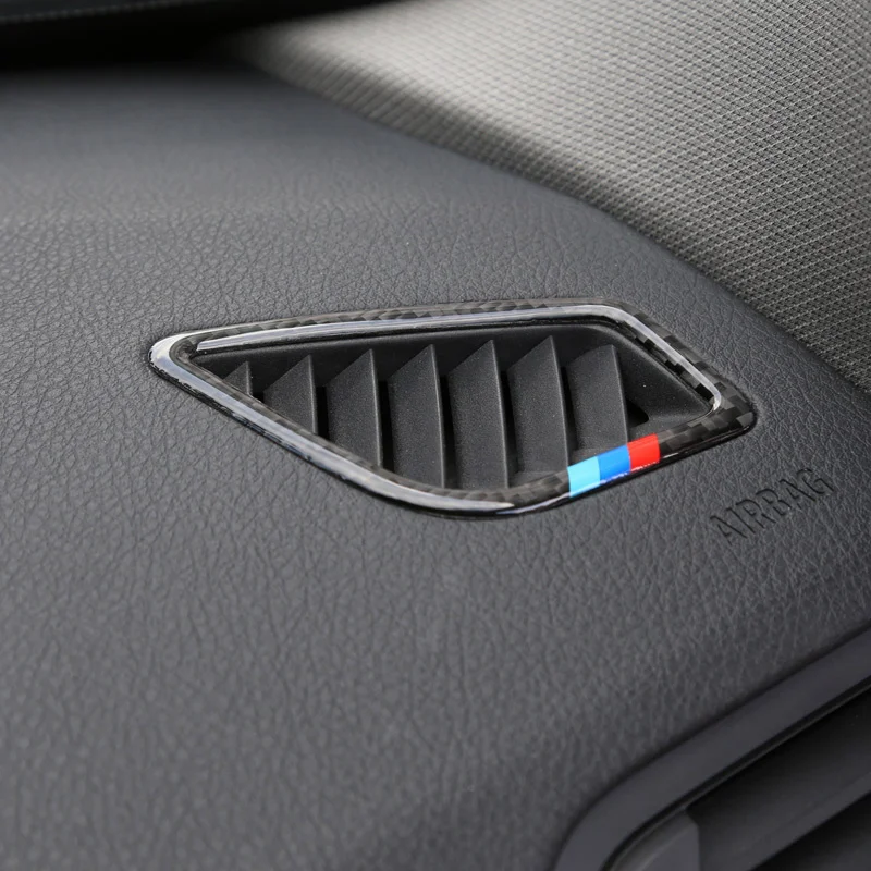 Автомобилен стайлинг на Въздуха На Изхода От въглеродни влакна Етикети с Пайети Тампон за BMW 1 2 3 4 5 7 серия X1 X3 X4 X5 X6 F30 F10 F15 F16 G30 E90 Изображение 3