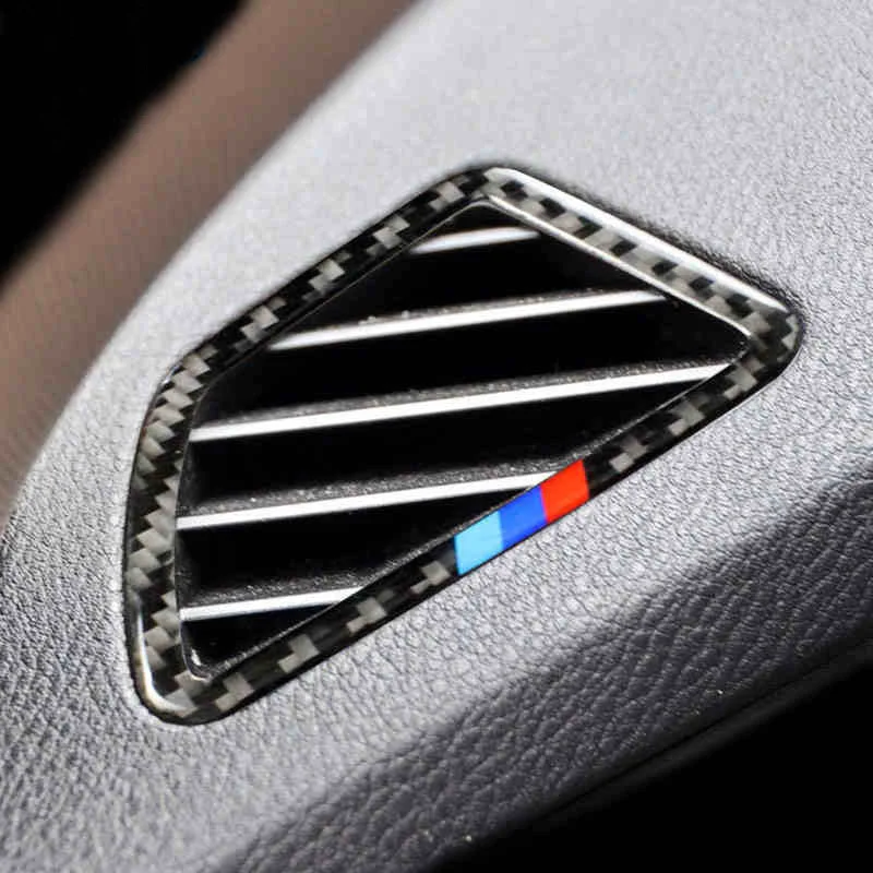 Автомобилен стайлинг на Въздуха На Изхода От въглеродни влакна Етикети с Пайети Тампон за BMW 1 2 3 4 5 7 серия X1 X3 X4 X5 X6 F30 F10 F15 F16 G30 E90 Изображение 4