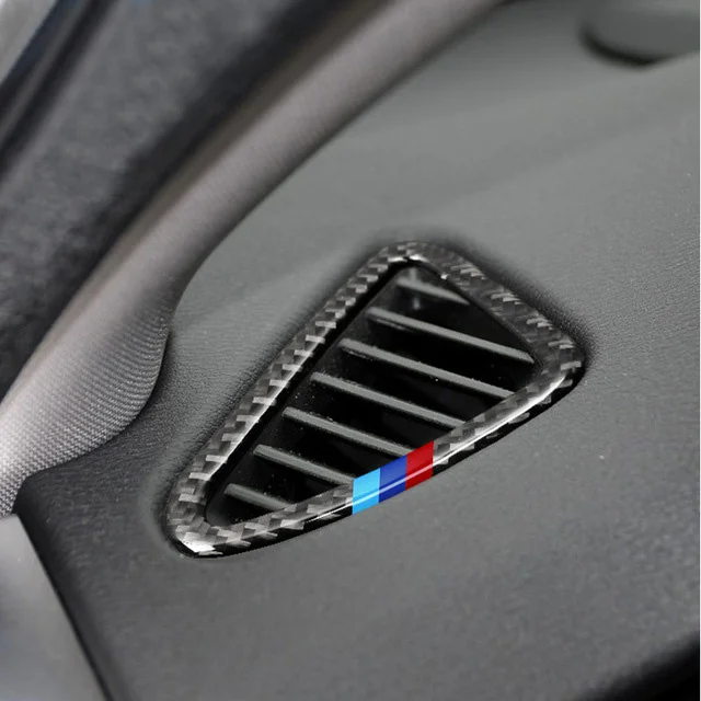 Автомобилен стайлинг на Въздуха На Изхода От въглеродни влакна Етикети с Пайети Тампон за BMW 1 2 3 4 5 7 серия X1 X3 X4 X5 X6 F30 F10 F15 F16 G30 E90 Изображение 5