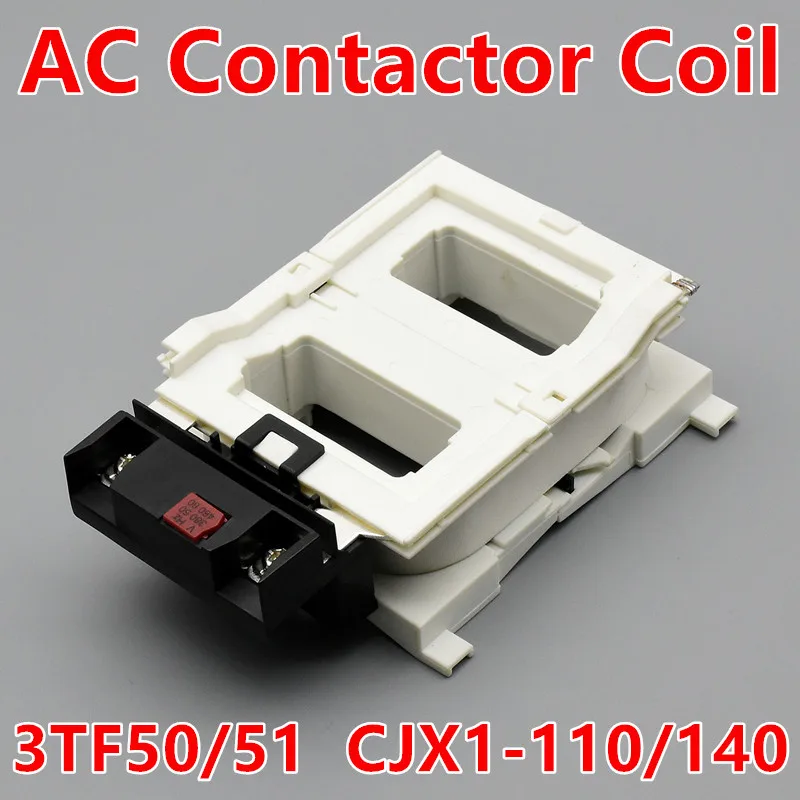 Макара Контактора на променлив ток, За CJX1-110/22 CJX1-140/22 3TF50 3TF51 220 380 110 В Макара за управление на напрежение Изображение 3