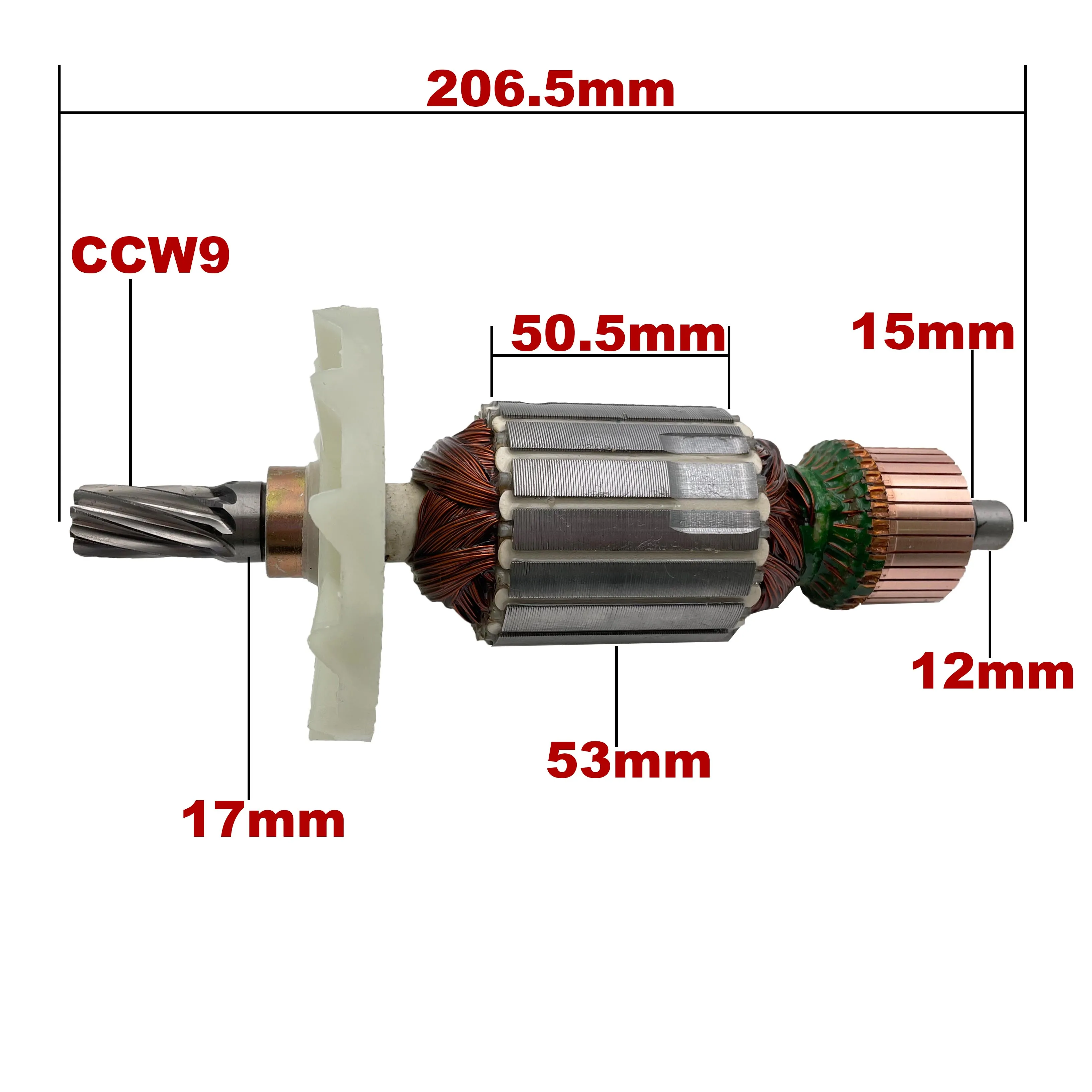 Подмяна на котвата на ротора на котвата АК220В-240V за чук Х65СБ разрушаване на hitachi за съхранение Изображение 0
