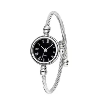 Дамски Модни Творчески Часовник-Гривна, Реколта Елегантни Дизайнерски Дамски Ръчен Часовник, Прости Римски Дамски Часовници, Директна Доставка