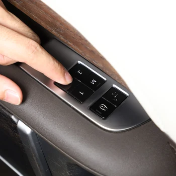 За 2013-2017 Range Rover Vogue тампон върху бутона памет на седалката от неръждаема стомана, с аксесоари за промяна в интериора на автомобила