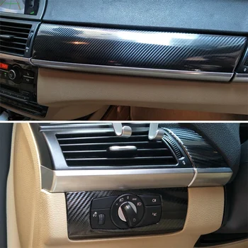 За BMW X5 E70 2007-2013 5D Въглеродни Влакна Модел Интериорен дизайн направи си САМ Украса Етикети Абсолютно Нови Автомобилни Аксесоари с Високо качество и трайност