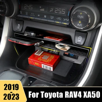 За Toyota RAV4 XA50 2019 2020 2021 2022 2023 RAV 4 XA 50 Авто Централен Органайзер За Съхранение на Контейнери Притежателя кутии Аксесоари За интериора