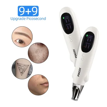 Нов 9 + 9 актуализация Neatcell Ръчно пикосекундный лазер за премахване на татуировки Професионална машина за премахване на брадавици Писалка за премахване на бръчки