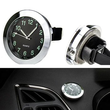 Светещи Автоматични часовници за освобождаване на въздух, Автомобилен стайлинг за Автомобилни Манометрических Часа, Мини-Автоматични Кварцов Часовник с Вентиляционным Дупка с клипс