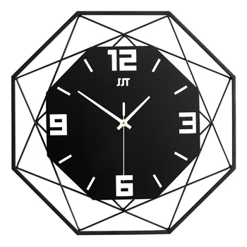 Скандинавските модни часовници стенни часовници хол творчески часовници битови метални орнаменти кварцови часовници дигитални стенни часовници