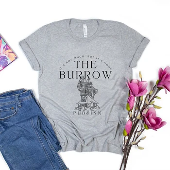 Тениска The Burrow, Реколта Домашна Риза, Семейна Риза, Графична Тениска Унисекс Летни Модни Ежедневни Тениски, Подарък за Нея и Него